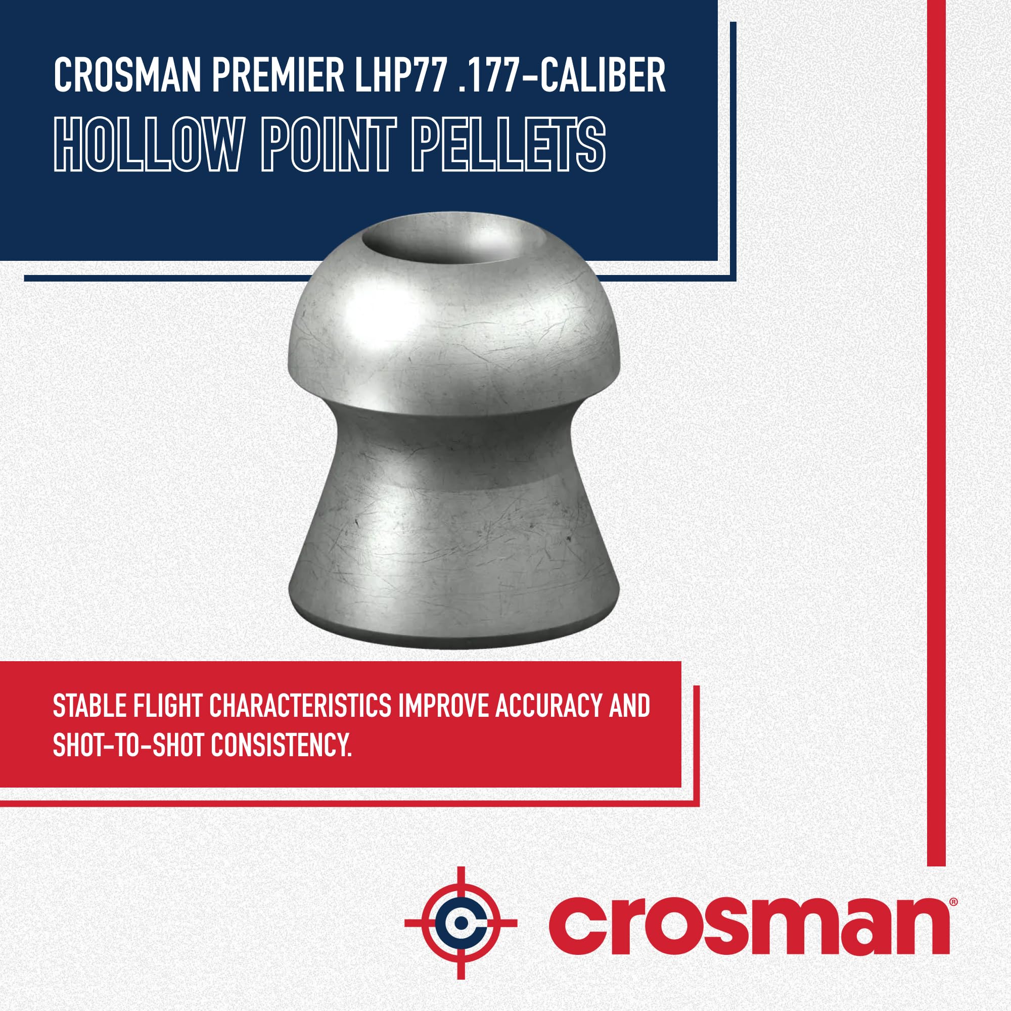 DIABOLOS CROSMAN PREMIER CALIBRE 4.5 DE 500 UNIDADES