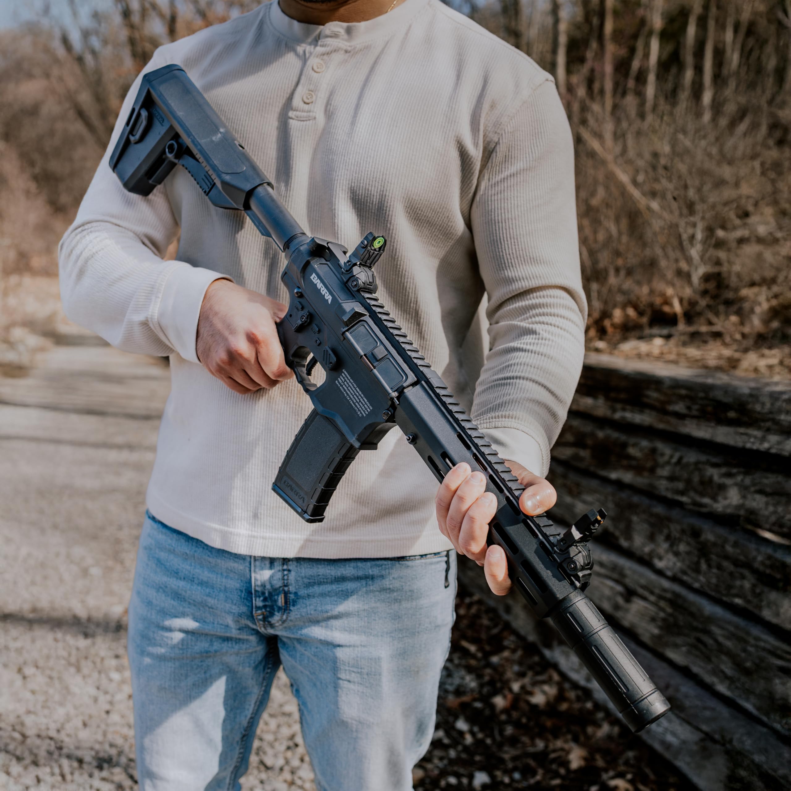 RIFLE AEG BARRA 400E GEN2 AUTOMÁTICO 100X