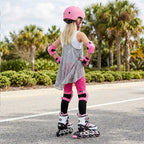 PATINES EN LÍNEA AJUSTABLES CON LUCES INTERMITENTES, PATINES CON RUEDAS LUMINOSAS PARA NIÑOS