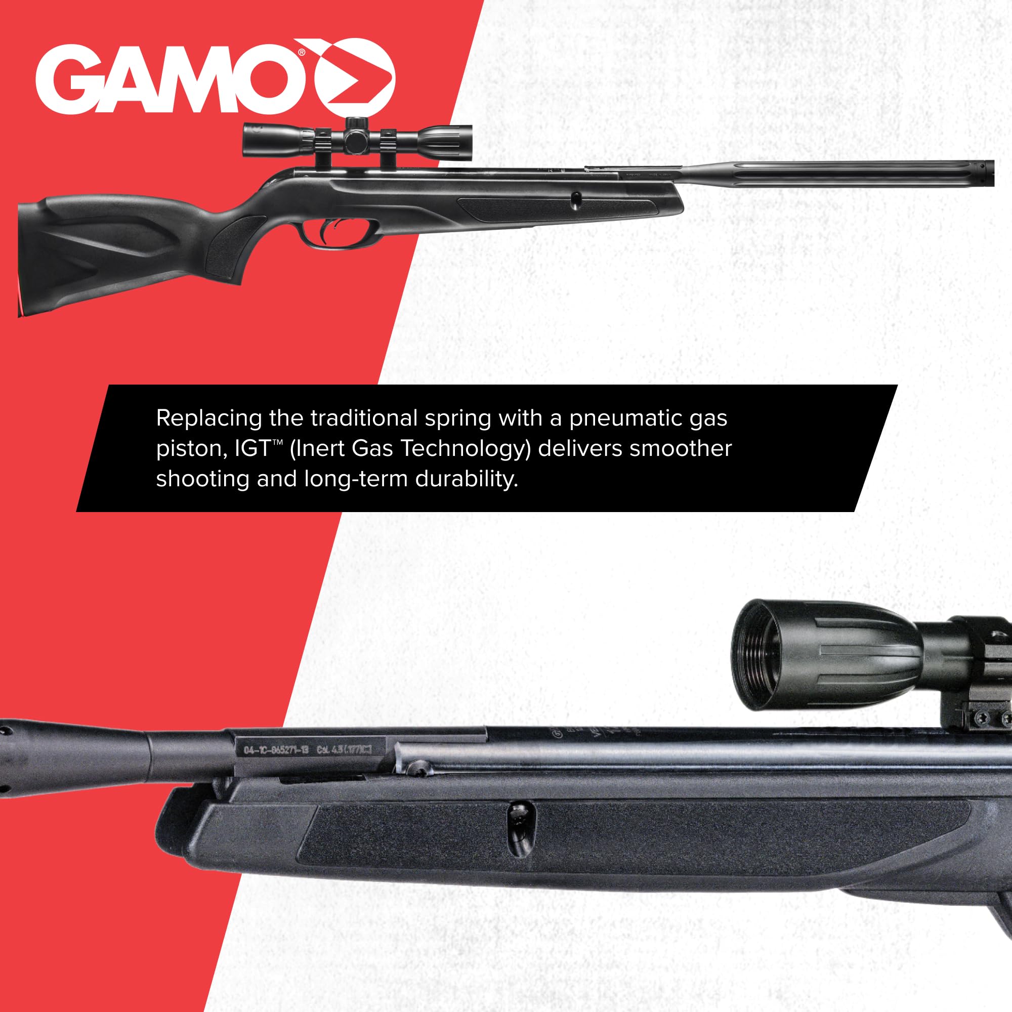 RIFLE NITRO PISTÓN GAMO WILDCAT WHISPER MONO-TIRO