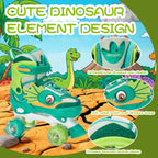 PATINES DE CUATRO RUEDAS CON DISEÑO DE DINOSAURIO Y RUEDAS LUMINOSAS PARA NIÑOS Y NIÑAS.