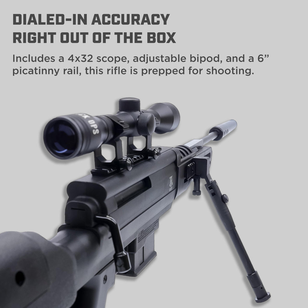 RIFLE NITRO PISTÓN BARRA BLACK OPS THE SNIPER S MONO-TIRO