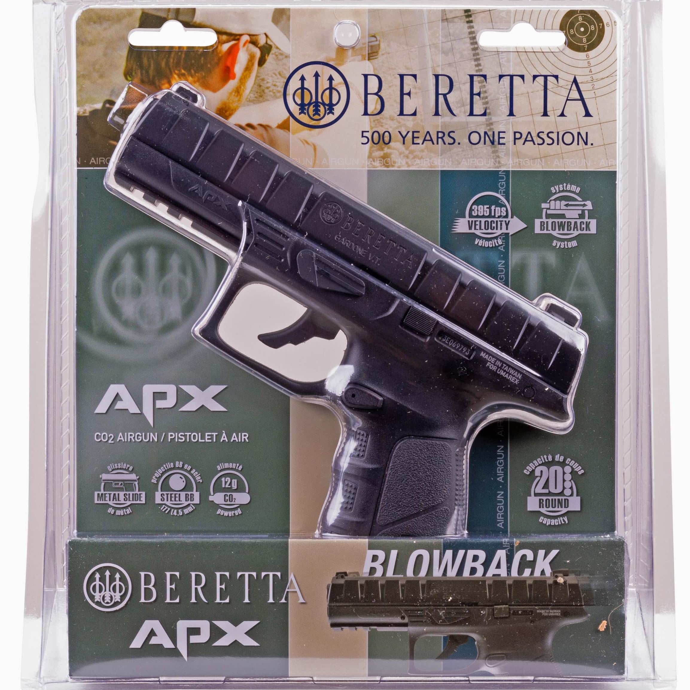 PISTOLA CO2 BERETTA APX SEMI-AUTO 19X