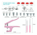 KIT BROCHES PLÁSTICOS 25 COLORES + PINZA PRENSA T3 T5 T8