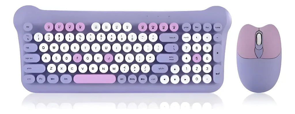 COMBO TECLADO DISEÑO GATO + MOUSE INALÁMBRICO AS-212