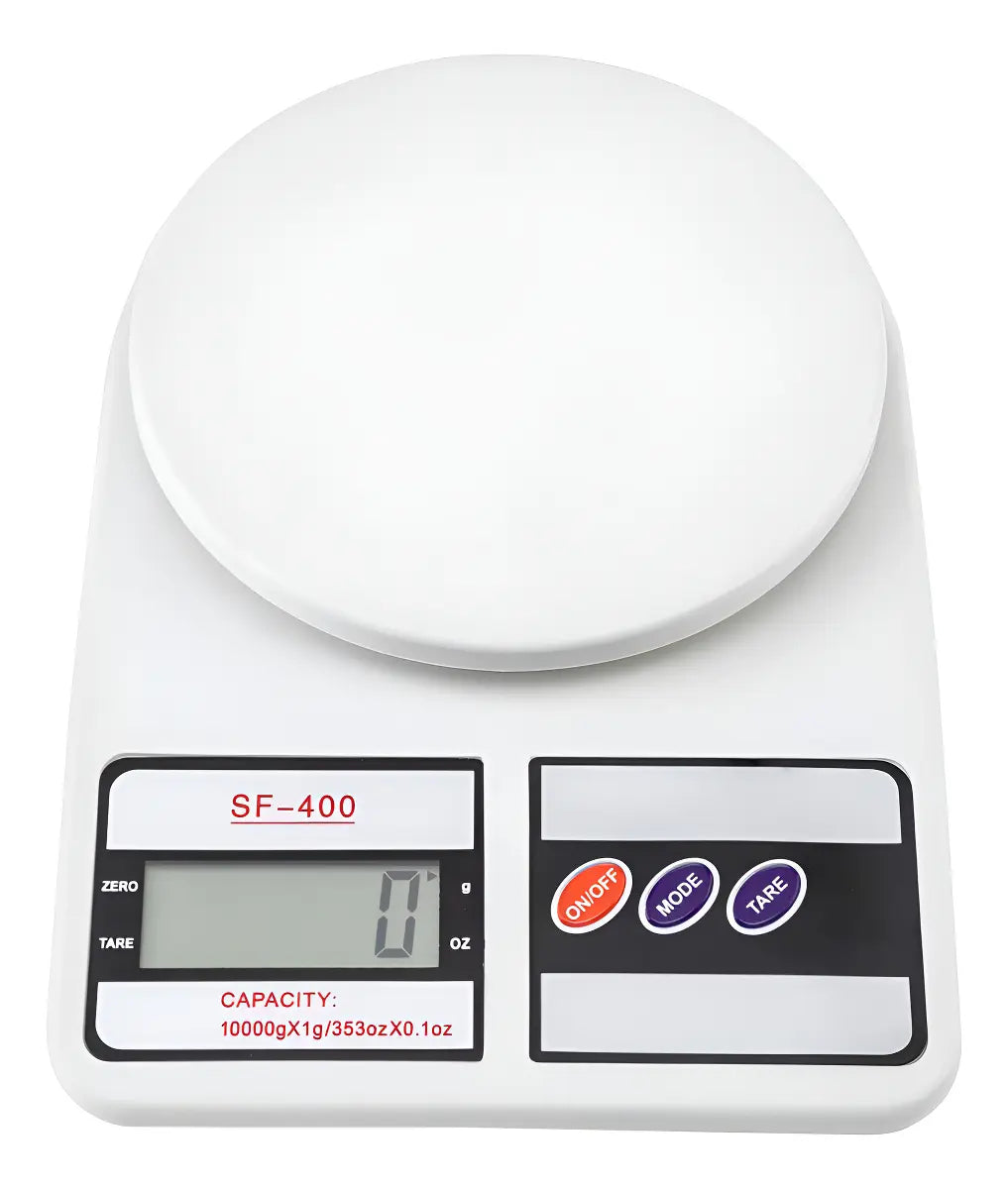 BALANZA GRAMERA DE COCINA DIGITAL GENÉRICA SF-400 BLANCA