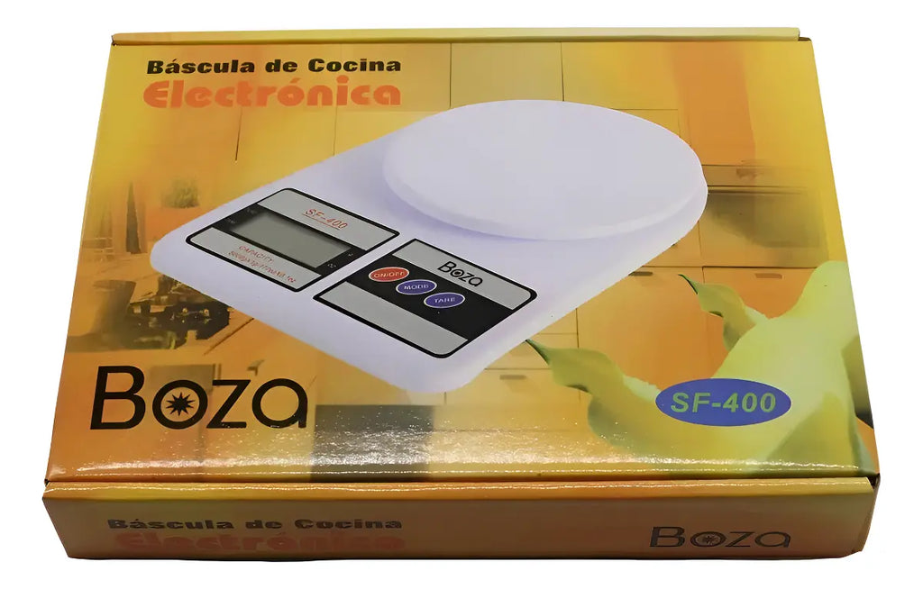 BALANZA GRAMERA DE COCINA DIGITAL GENÉRICA SF-400 BLANCA