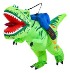 DISFRAZ INFLABLE DE DINOSAURIO MONTADO PARA NIÑO