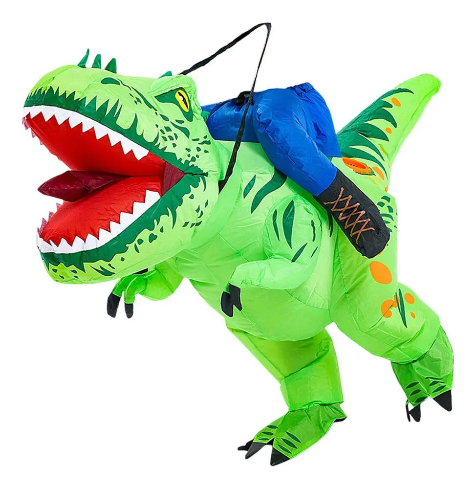 DISFRAZ INFLABLE DE DINOSAURIO MONTADO PARA NIÑO