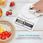 BALANZA GRAMERA DE COCINA DIGITAL GENÉRICA SF-400 BLANCA