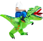 DISFRAZ INFLABLE DE DINOSAURIO MONTADO PARA NIÑO