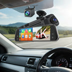 ESPEJO RETROVISOR 4K DOBLE CÁMARA CARPLAY ANDROID AUTO