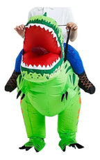 DISFRAZ INFLABLE DE DINOSAURIO MONTADO PARA NIÑO