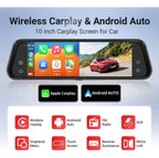 ESPEJO RETROVISOR 4K DOBLE CÁMARA CARPLAY ANDROID AUTO