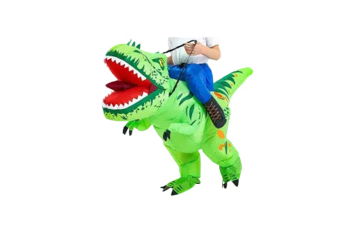 DISFRAZ INFLABLE DE DINOSAURIO MONTADO PARA NIÑO