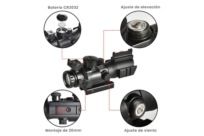 MIRA COMPACT TACTICA 4X32