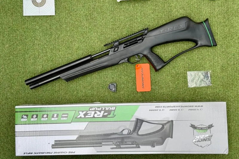 RIFLE PCP SNOWPEAK T-REX BULLPUP MULTI-TIRO X10 EN POLÍMERO NEGRO