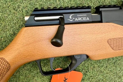 RIFLE PCP SNOWPEAK T-REX SNIPER MULTI-TIRO X10 EN MADERA CAL 6.35 DE 900 FPS