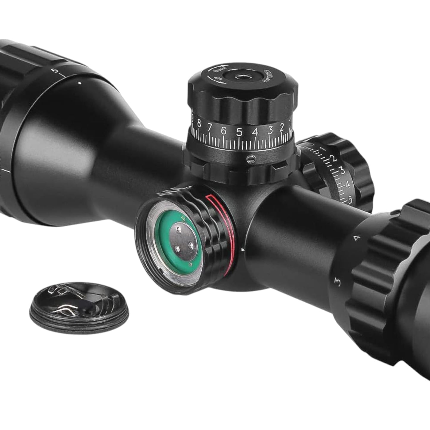 Mira telescópica SPINA 3-9X32 retícula iluminada anillos qd para riel 22