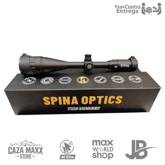 Mira telescópica SPINA 4-16X50mm retícula iluminada con anillos tácticos para riel 22