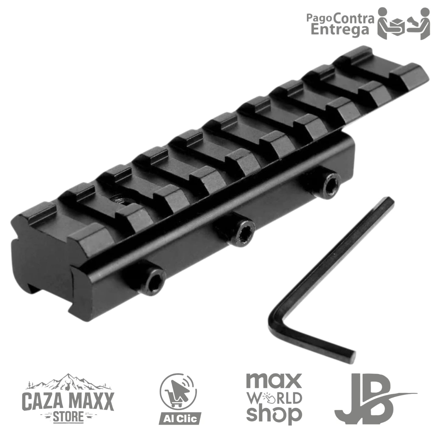 Convertidor de cola milano riel 11mm a riel 22mm picantini