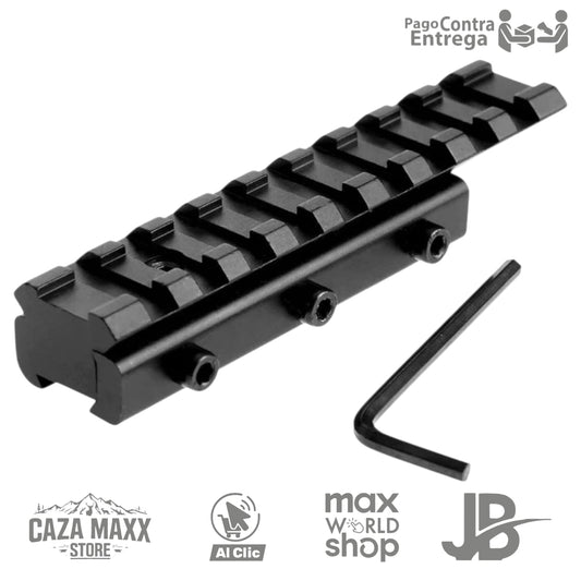 Convertidor de cola milano riel 11mm a riel 22mm picantini