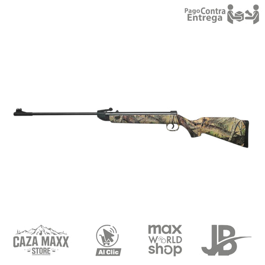 Rifle de aire comprimido CAMO b2-4 camuflado resorte cal 5.5/22 de 500 fps