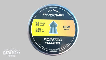 DIABOLOS SNOWPEAK POINTED CAL 5.5 DE 250 PCS (16.20GR)