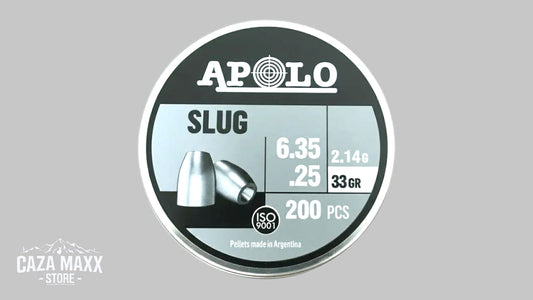 DIABOLOS APOLO SLUG CAL 6.35 DE 200 PCS (33GR)