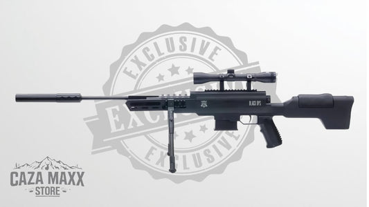 RIFLE NITRO PISTÓN VALKEN R BLACK OPS EN POLÍMERO CAL 5.5 DE 1050 PFS