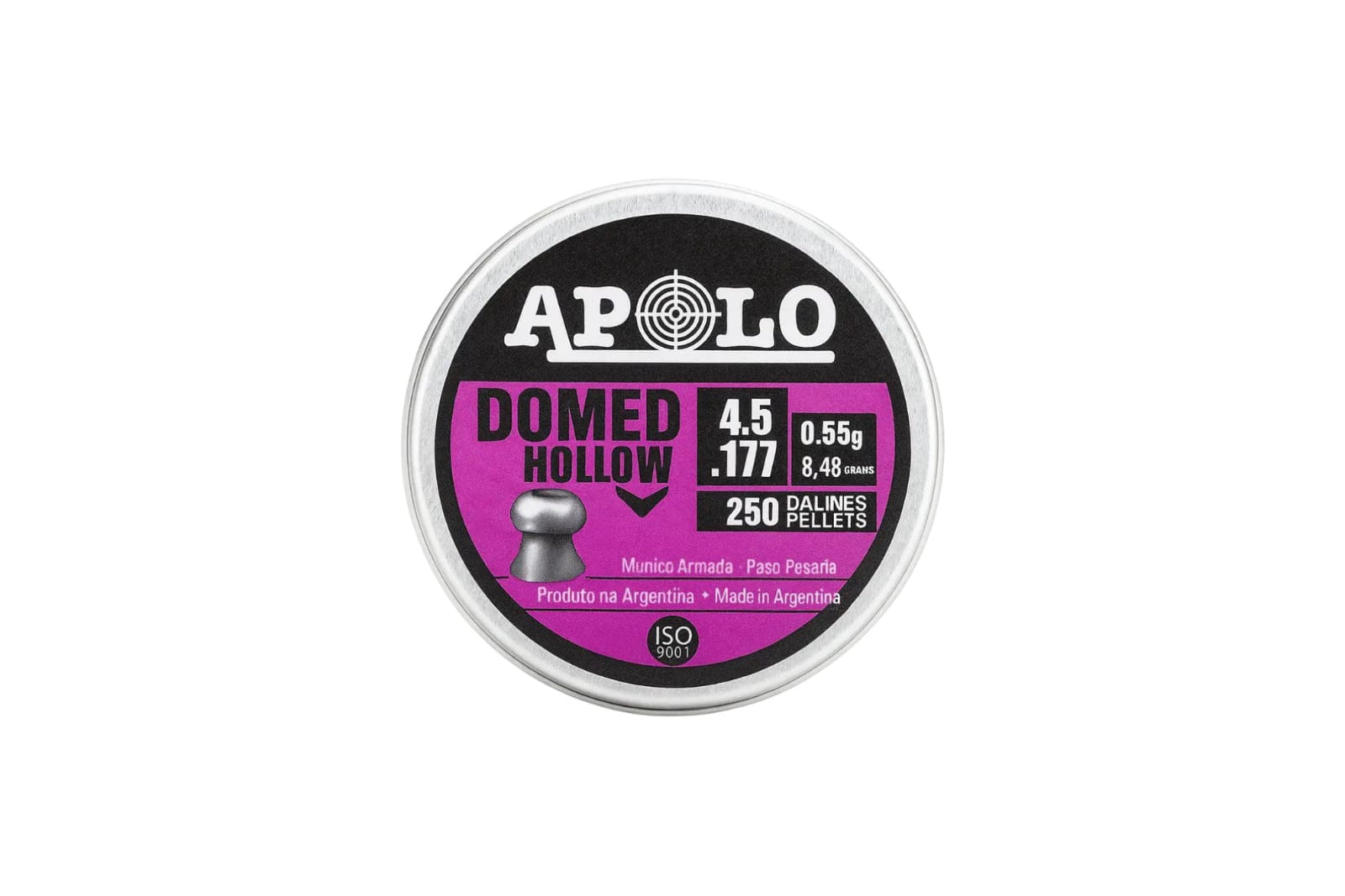 DIABOLOS APOLO DOMED HOLLOW CALIBRE 4.5 DE 250 UNIDADES