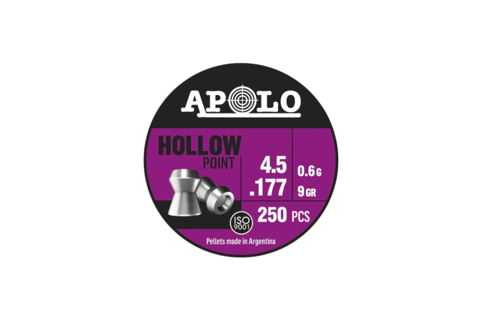 DIABOLOS APOLO HOLLOW POINT CALIBRE 4.5 DE 250 UNIDADES