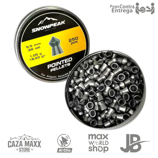 Diabolos SNOWPEAK punta cono cal 5.5/22 de 250 Unidades