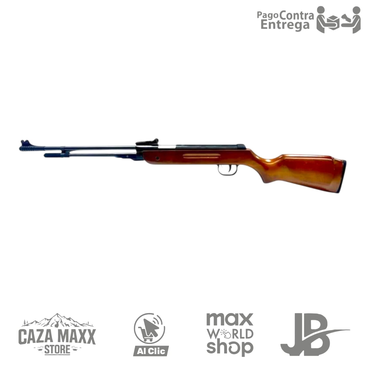 Rifle de aire comprimido CAMO de resorte b3-3 madera cal 5.5 de 500 fps
