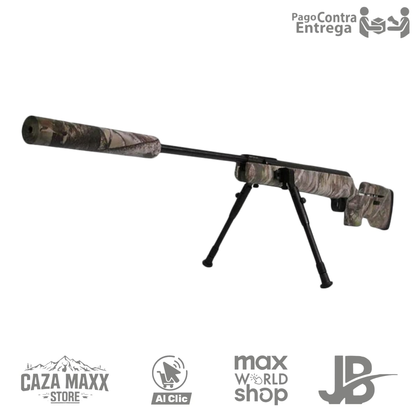 Rifle de aire comprimido ARTEMIS gr1250 polímero camuflado nitro pistón cal 5.5 de 950 fps