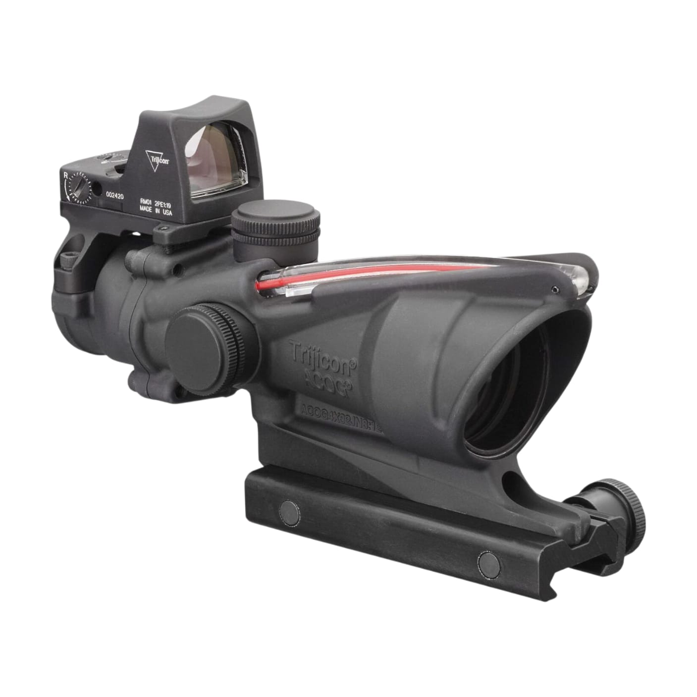 Mira TRIJICON red dot fiber optics acog 4×32mm riel 22