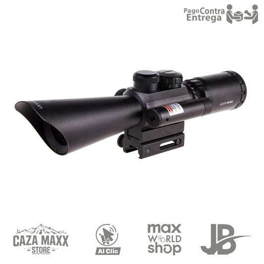 Mira telescópica ACURATE Laser 3.5X10 Doble Riel 11 Y 22