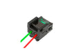 LÁSER DOBLE ROJO Y VERDE PARA RIFLES Y PISTOLAS RIEL 20mm