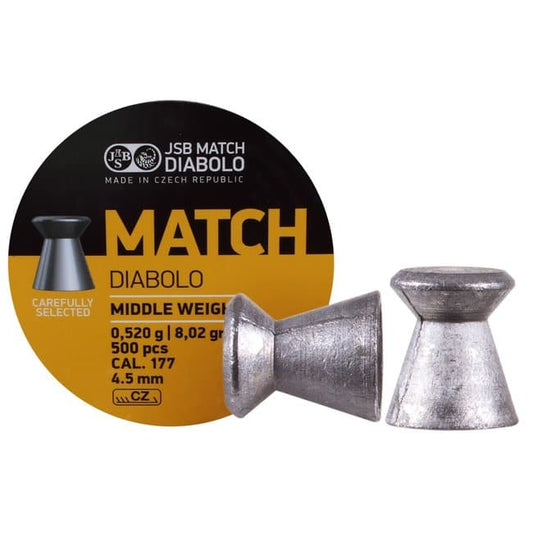 Diabolos JSB Yellow Match Cal 4.5/177 de 500 unidades