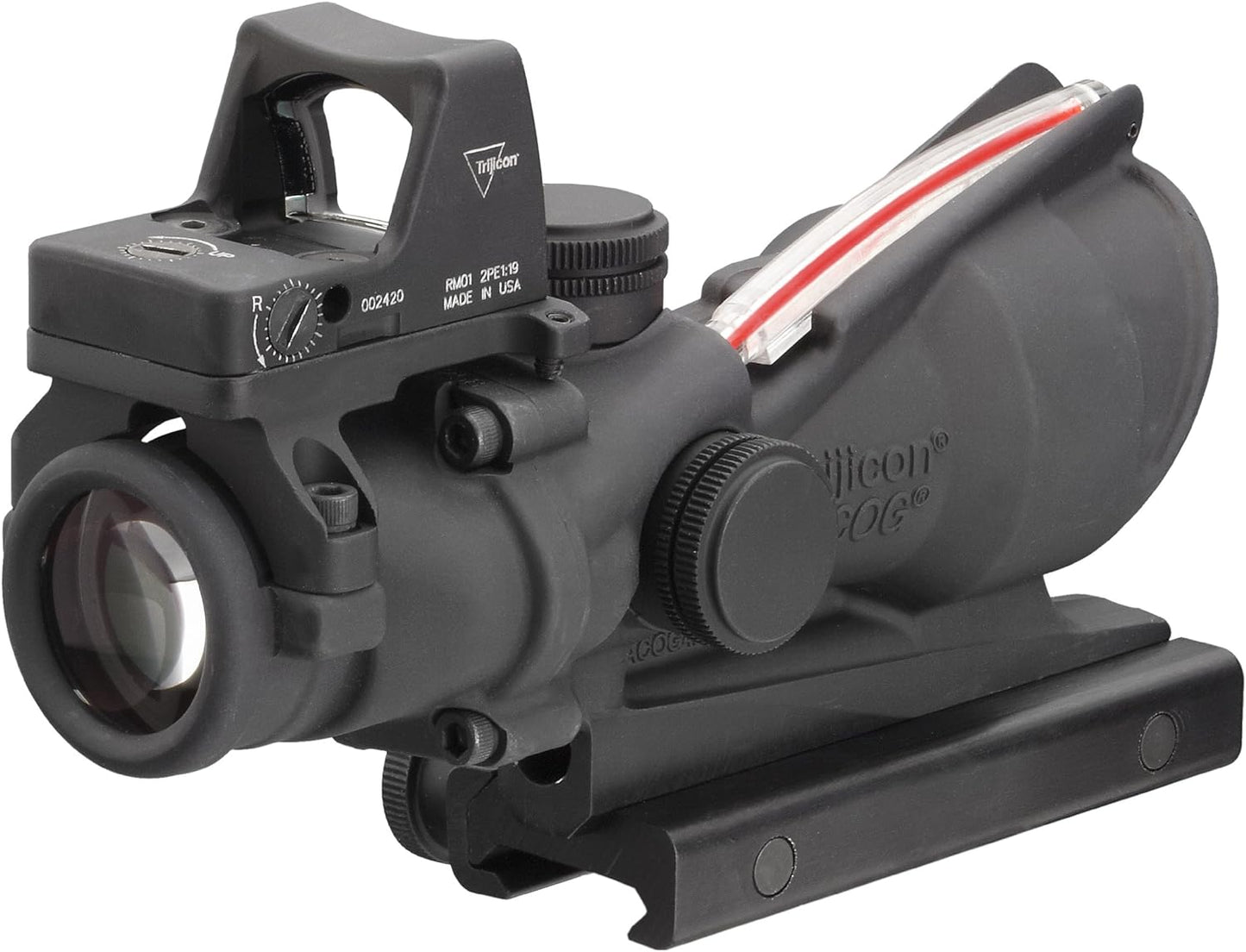 Mira TRIJICON red dot fiber optics acog 4×32mm riel 22