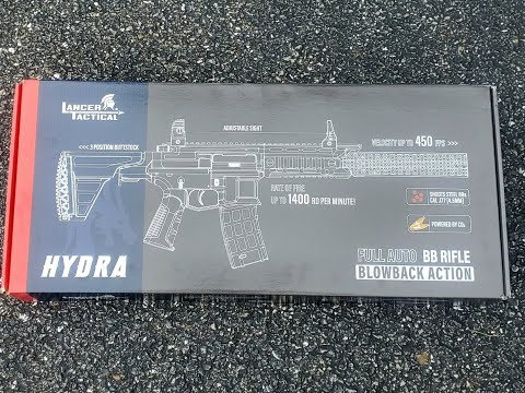 RIFLE CO2 LANCER TACTICAL HYDRA BLOWBACK AUTOMÁTICA 28X