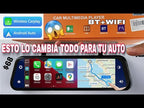 ESPEJO RETROVISOR 4K DOBLE CÁMARA CARPLAY ANDROID AUTO