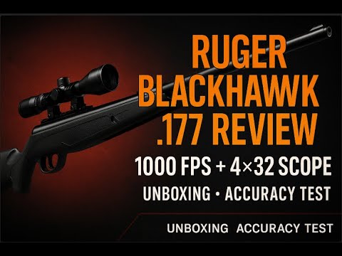 RIFLE DE RESORTE RUGER BLACKHAWK MONO-TIRO