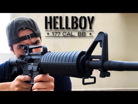 RIFLE CO2 CROSMAN HELLBOY KT AUTOMÁTICO 18X