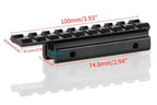 MONTURA PICANTINNY CONVERTIDOR DE RIEL 11mm a 22mm