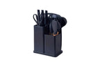 SET UTENSILIOS COCINA EN SILICONA & JUEGO DE CUCHILLOS 19PC NEGRO